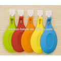 Material de Silicone Grade de Alimento Novidade Colher de Silicone Descanso